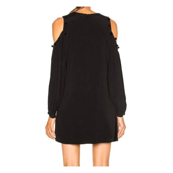 ALEXIS Claudette Dress Womens Mini black cold shoulder size xs - Picture 2 of 7